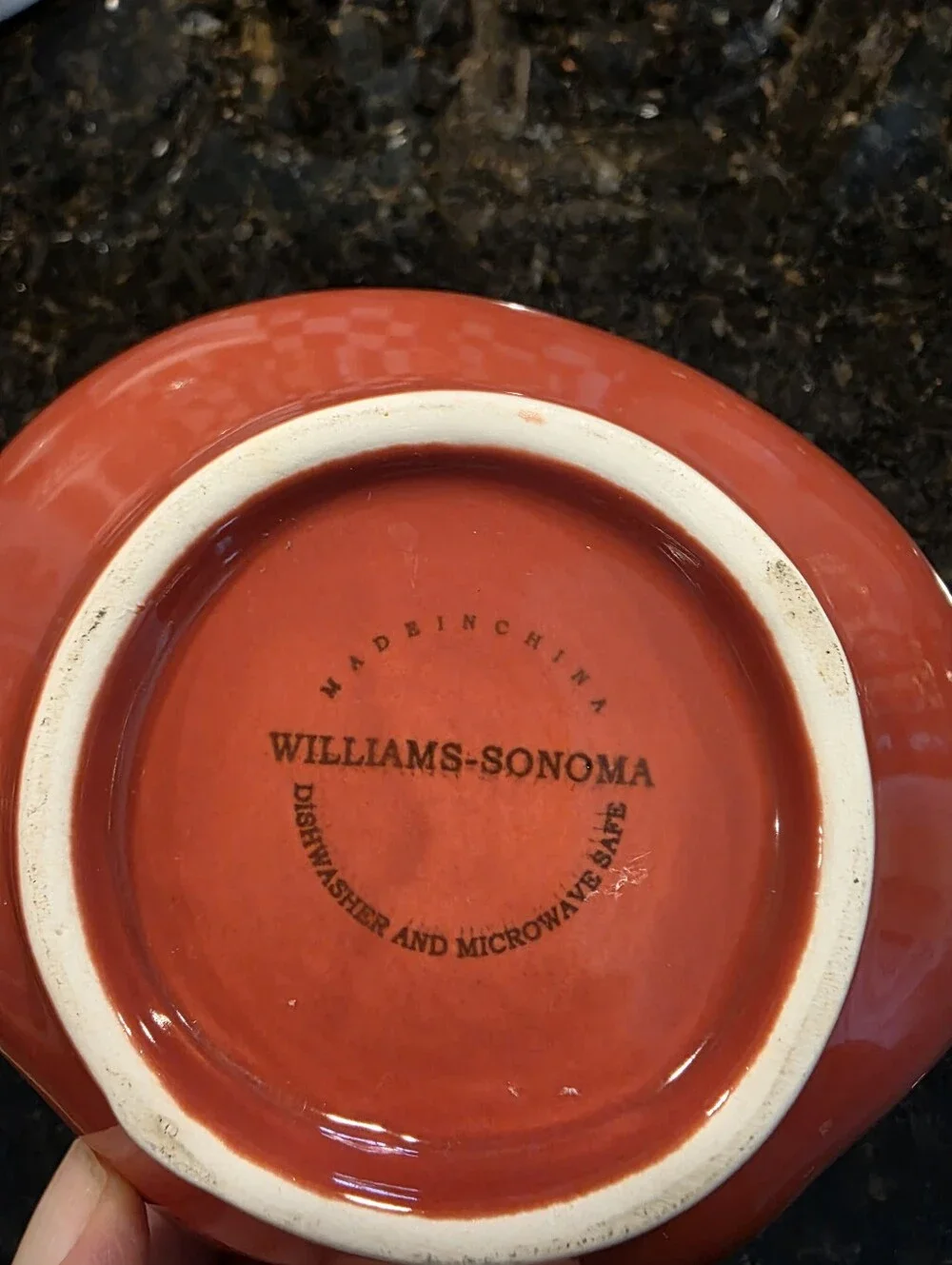 William-Sonoma Red Ceramic Tomato-Shaped Hand Soap Dish